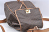 Authentic CELINE Macadam Blason Pattern Backpack PVC Leather Brown Beige 3246B