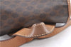 Authentic CELINE Macadam Blason Pattern Backpack PVC Leather Brown Beige 3246B
