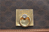 Authentic CELINE Macadam Blason Pattern Backpack PVC Leather Brown Beige 3246B