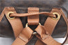 Authentic CELINE Macadam Blason Pattern Backpack PVC Leather Brown Beige 3246B