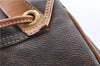 Authentic CELINE Macadam Blason Pattern Backpack PVC Leather Brown Beige 3246B