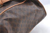 Authentic CELINE Macadam Blason Pattern Backpack PVC Leather Brown Beige 3246B
