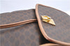 Authentic CELINE Macadam Blason Pattern Backpack PVC Leather Brown Beige 3246B