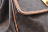 Authentic CELINE Macadam Blason Pattern Backpack PVC Leather Brown Beige 3246B