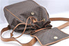 Authentic CELINE Macadam Blason Pattern Backpack PVC Leather Brown Beige 3246B