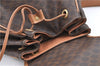 Authentic CELINE Macadam Blason Pattern Backpack PVC Leather Brown Beige 3246B