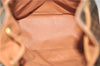 Authentic CELINE Macadam Blason Pattern Backpack PVC Leather Brown Beige 3246B