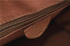 Authentic CELINE Macadam Blason Pattern Backpack PVC Leather Brown Beige 3246B