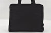 Authentic PRADA Vintage Nylon Tessuto Leather Shoulder Hand Bag Black 3246I