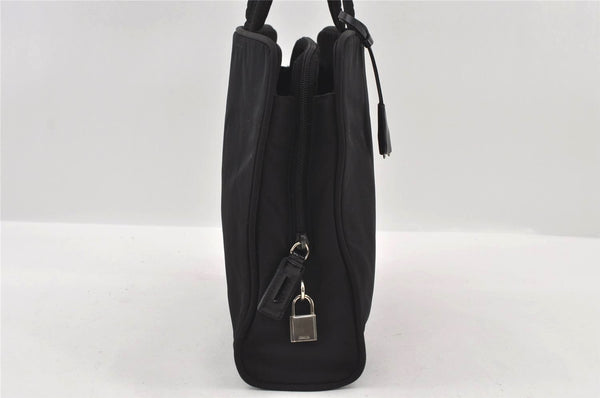 Authentic PRADA Vintage Nylon Tessuto Leather Shoulder Hand Bag Black 3246I
