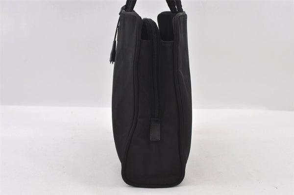 Authentic PRADA Vintage Nylon Tessuto Leather Shoulder Hand Bag Black 3246I