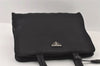 Authentic PRADA Vintage Nylon Tessuto Leather Shoulder Hand Bag Black 3246I