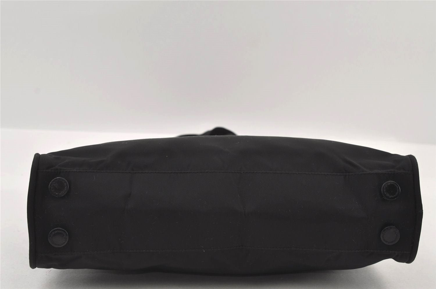 Authentic PRADA Vintage Nylon Tessuto Leather Shoulder Hand Bag Black 3246I