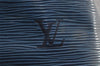 Authentic Louis Vuitton Epi Petit Noe Bi-color Blue x Black Drawstring Bag 3249I