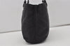 Authentic PRADA TESSUTO ACCIAIO Nylon Leather Hand Bag BR1166 Black 3250I