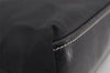 Authentic PRADA TESSUTO ACCIAIO Nylon Leather Hand Bag BR1166 Black 3250I