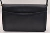 Authentic GUCCI Vintage Shoulder Bag Purse Leather Navy Blue 3253I