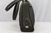 Authentic PRADA Vintage Nylon Tessuto Leather Shoulder Tote Hand Bag Green 3256I