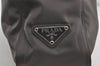 Authentic PRADA Vintage Nylon Tessuto Shoulder Tote Bag Purse Gray 3257I