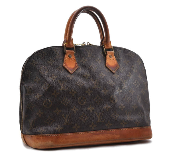 Authentic LOUIS VUITTON Monogram Alma Hand Bag M51130 LV 3258B