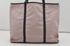 Authentic PRADA Vintage Nylon Tessuto Leather Shoulder Tote Bag Pink 3259I