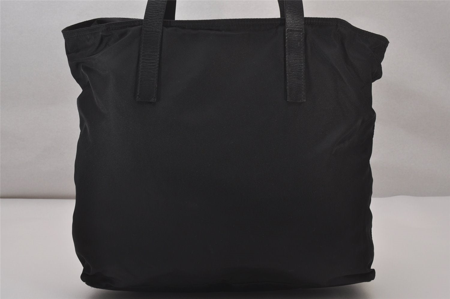 Authentic PRADA VELA SPORT Nylon Tessuto Leather Tote Bag BR0407 Black 3260I