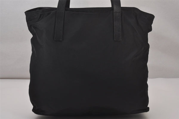 Authentic PRADA VELA SPORT Nylon Tessuto Leather Tote Bag BR0407 Black 3260I