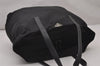 Authentic PRADA VELA SPORT Nylon Tessuto Leather Tote Bag BR0407 Black 3260I