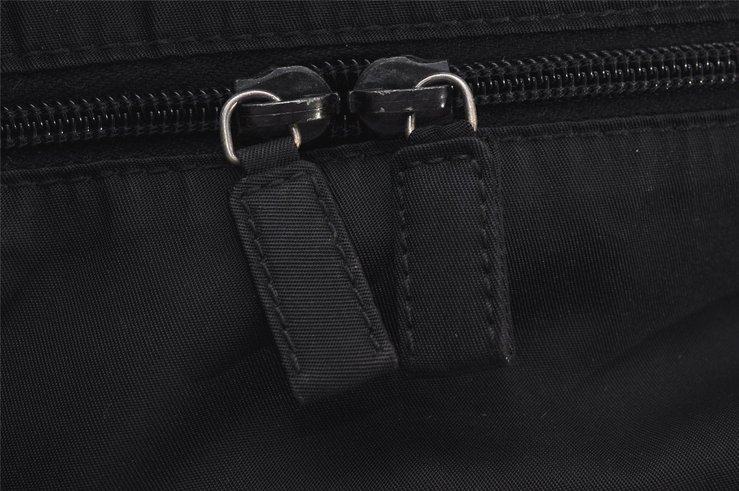 Authentic PRADA VELA SPORT Nylon Tessuto Leather Tote Bag BR0407 Black 3260I