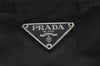 Authentic PRADA VELA SPORT Nylon Tessuto Leather Tote Bag BR0407 Black 3260I