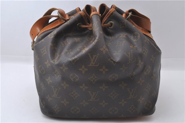 Authentic Louis Vuitton Monogram Petit Noe Shoulder Bag M42226 LV 3261D