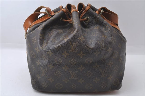 Authentic Louis Vuitton Monogram Petit Noe Shoulder Bag M42226 LV 3261D
