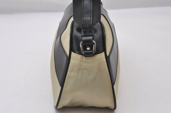 Authentic PRADA Nylon Tessuto Leather Shoulder Cross Body Bag White Junk 3261I