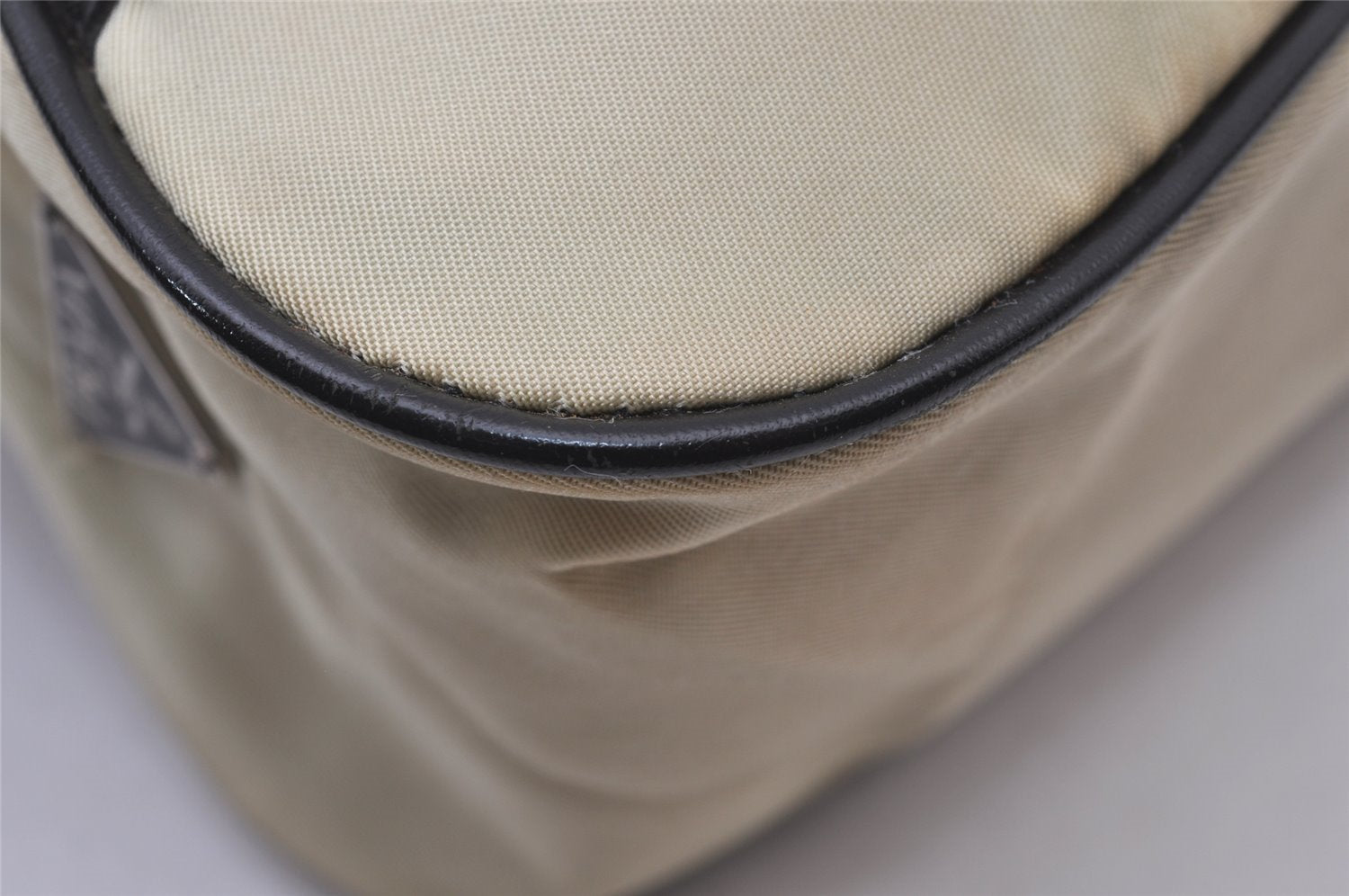 Authentic PRADA Nylon Tessuto Leather Shoulder Cross Body Bag White Junk 3261I