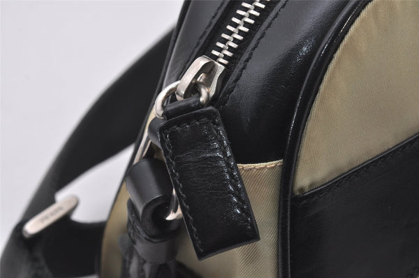 Authentic PRADA Nylon Tessuto Leather Shoulder Cross Body Bag White Junk 3261I