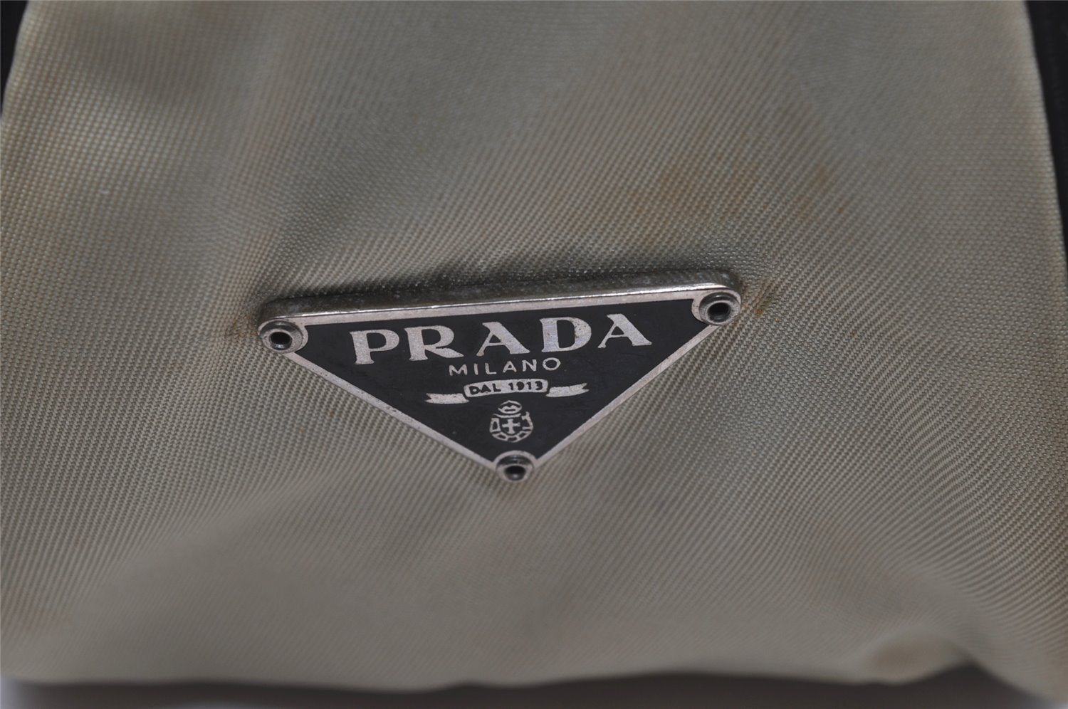 Authentic PRADA Nylon Tessuto Leather Shoulder Cross Body Bag White Junk 3261I
