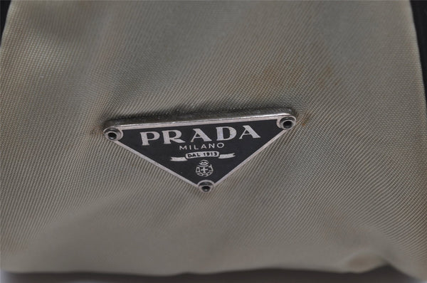 Authentic PRADA Nylon Tessuto Leather Shoulder Cross Body Bag White Junk 3261I