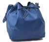 Authentic Louis Vuitton Epi Petit Noe Blue Shoulder Bag M44105 LV 3262D