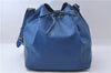 Authentic Louis Vuitton Epi Petit Noe Blue Shoulder Bag M44105 LV 3262D
