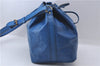 Authentic Louis Vuitton Epi Petit Noe Blue Shoulder Bag M44105 LV 3262D
