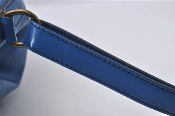 Authentic Louis Vuitton Epi Petit Noe Blue Shoulder Bag M44105 LV 3262D