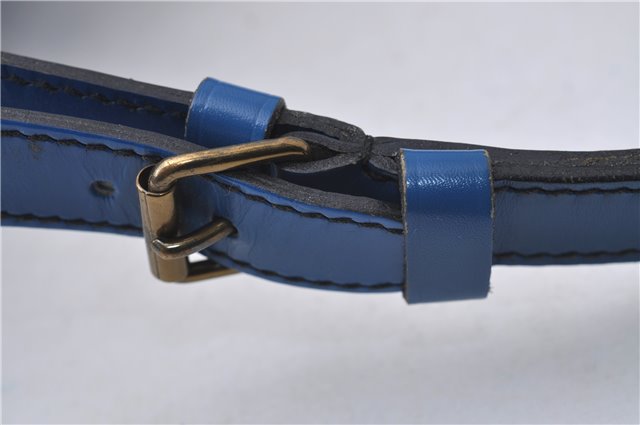 Authentic Louis Vuitton Epi Petit Noe Blue Shoulder Bag M44105 LV 3262D