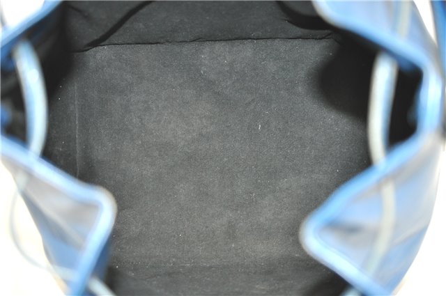 Authentic Louis Vuitton Epi Petit Noe Blue Shoulder Bag M44105 LV 3262D