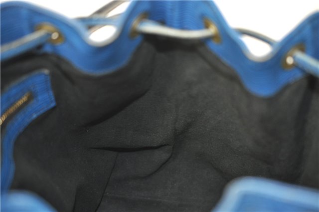 Authentic Louis Vuitton Epi Petit Noe Blue Shoulder Bag M44105 LV 3262D