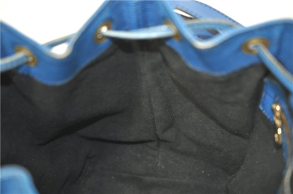 Authentic Louis Vuitton Epi Petit Noe Blue Shoulder Bag M44105 LV 3262D