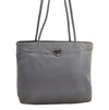 Authentic PRADA Vintage Nylon Tessuto Shoulder Tote Bag Purse Gray 3262I