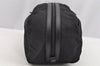 Authentic PRADA Tessuto Saffiano Nylon Leather Pouch Purse 2N0029 Black 3263I