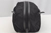 Authentic PRADA Tessuto Saffiano Nylon Leather Pouch Purse 2N0029 Black 3263I