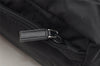 Authentic PRADA Tessuto Saffiano Nylon Leather Pouch Purse 2N0029 Black 3263I
