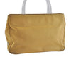 Authentic PRADA Vintage Nylon Tessuto Plastic Hand Bag Purse Yellow 3265I